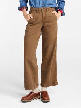 L.L. Bean Womens Classic Fit Brown Denim Jeans Size 12